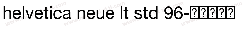helvetica neue lt std 96字体转换